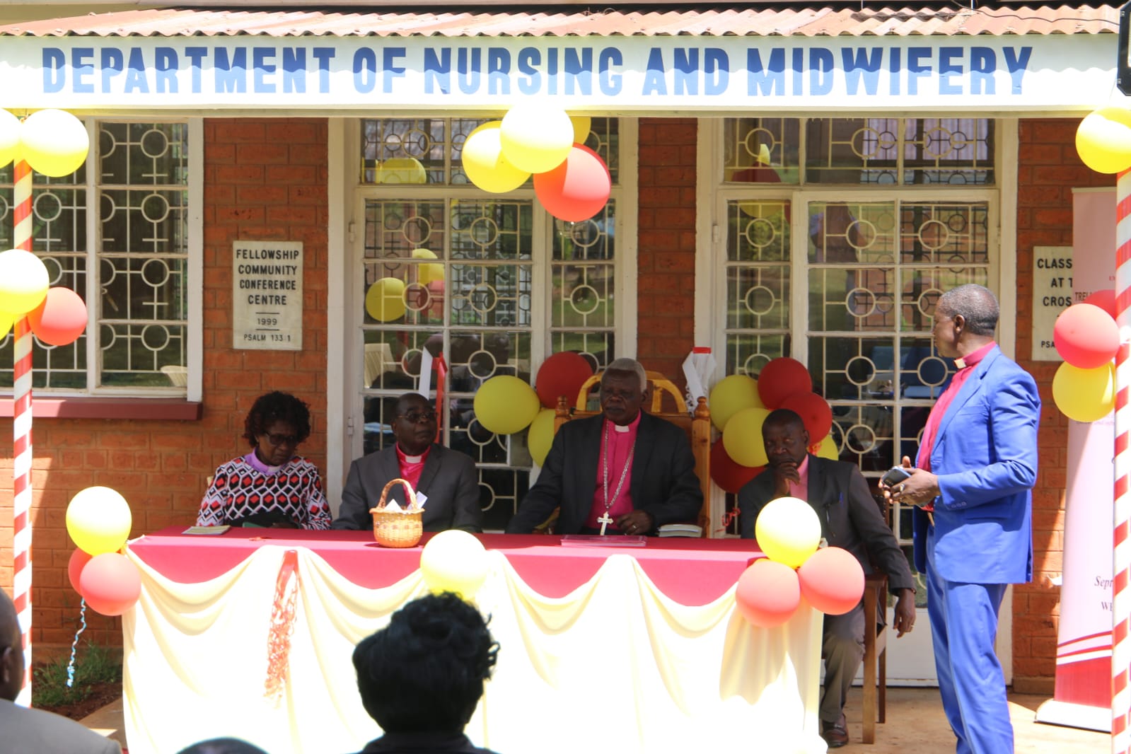 Archbishop in a service to dedicate the Skills lab